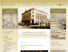 Tablet Screenshot of heritagewinnipeg.com